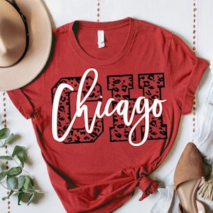 Chicago Leopard svg, CH Leopard svg, Chicago svg, Chicago City svg, fichier de coupe numérique, téléchargement