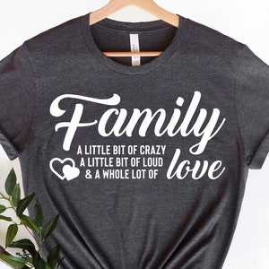 Familie ein bisschen verrückt ein bisschen lautes Svg, eine ganze Menge Liebe Svg, digitale Schnittdatei, Sofortiger Download