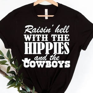 Raisin' Hell With the Hippies and the Cowboys, Cody Jinks, SVG Datei für Silhouette, Country Svg, Digital Cut Datei, Sofort Download