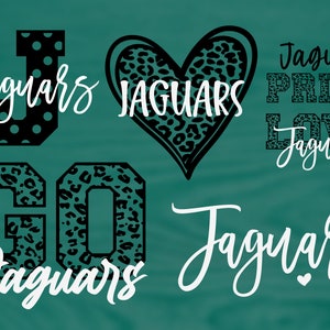 Jaguars Maskottchen 6 Design Bundle, Football, Basketball, Baseball, Softball, Gameday Svg, Digital Cut Datei, Sofortiger Download