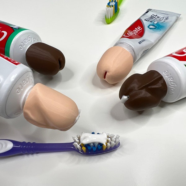 Toothpaste Topper/Cap, Penis Toothpaste Topper, Comes With Toothpaste