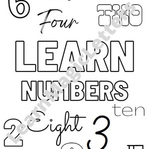 learn numbers. Learn to count kindergartener working sheets. Activity page. Color and learn to write. Kids fun activity preschool learn