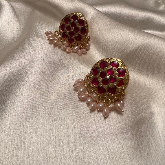 925 silver deals gold plated earrings