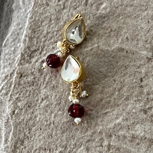 925 Silver studs earring, handmade silver earrings, gold plated silver earring for women, kundan jewelry for festival.