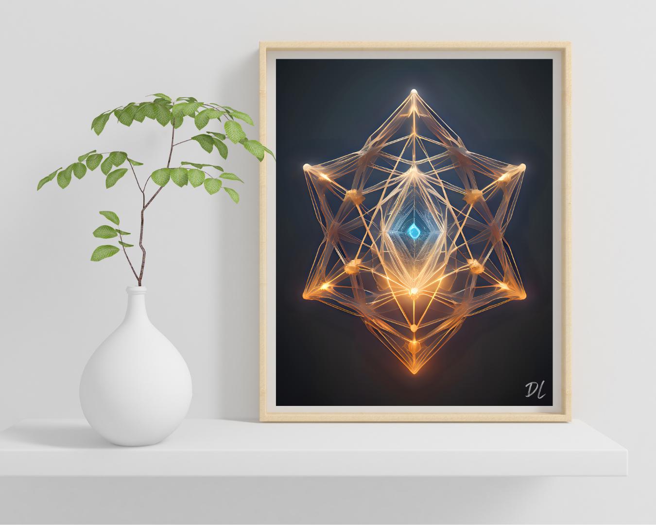 Sacred Geometry Activation Art Print, Spiritual Decor (5x6) - Etsy
