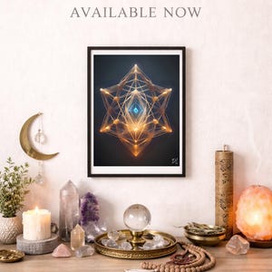 Sacred Geometry Activation Art Print, Spiritual Decor (5x6) - Etsy