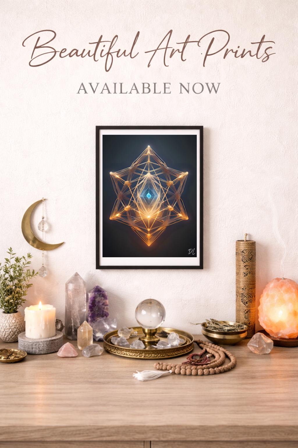 Sacred Geometry Activation Art Print, Spiritual Decor (5x6) - Etsy