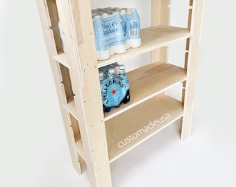 Storage - section shelving unit -   Unfinished plywood  36"W x 15"D x 47"H