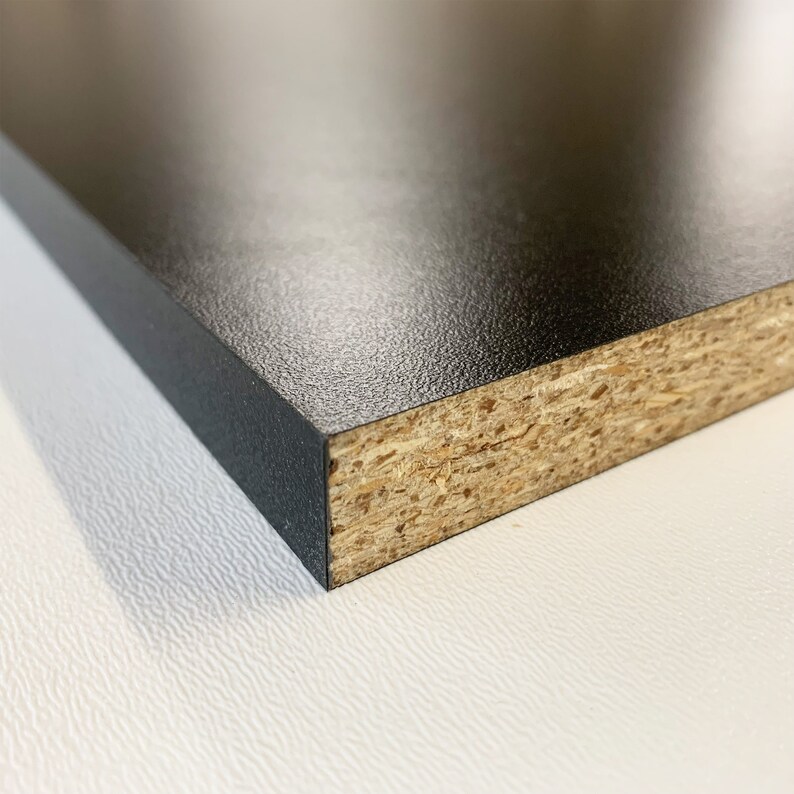 Cut to Size Black Melamine Shelf Edge Finished on Longest Etsy