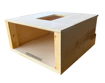 11.5H Plywood Laundry Pedestal for HEAVY washer or dryer to store laundry basket