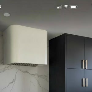 Custom  Hood  -  White Primed Assembled - Curved Square Model - shipping for East Coast