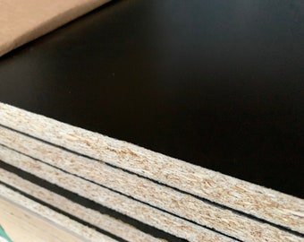 Large Black Melamine Shelf - Closet Shelf -  Large sizes available - PVC edge-banded on long edge