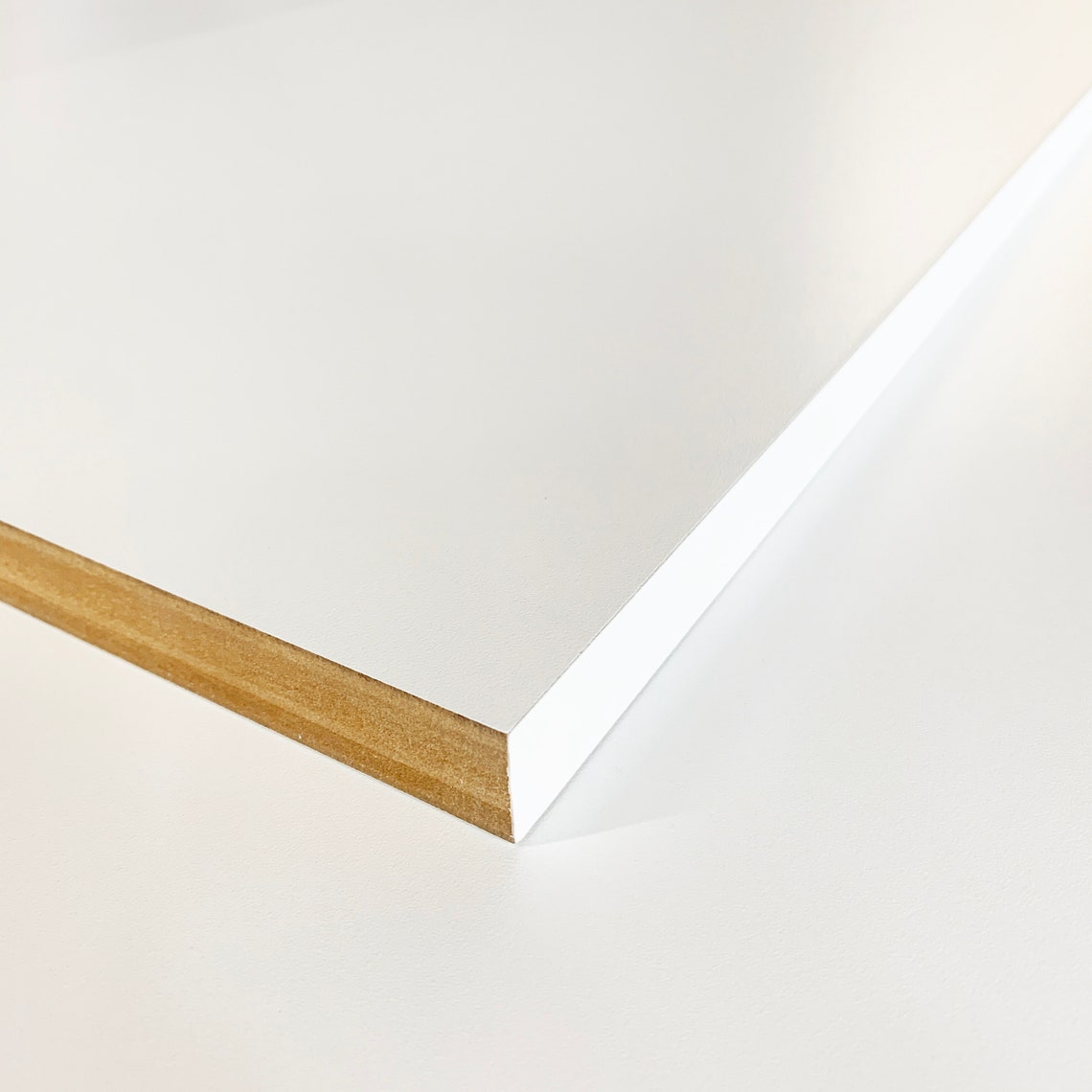 Custom Order 5/8 In. White Melamine Shelf Cut to Size Edge Etsy