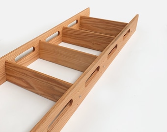 Vertical ladder - Custom Ladder - Up to 120"  - 18" Width - Unfinished - Red OAK
