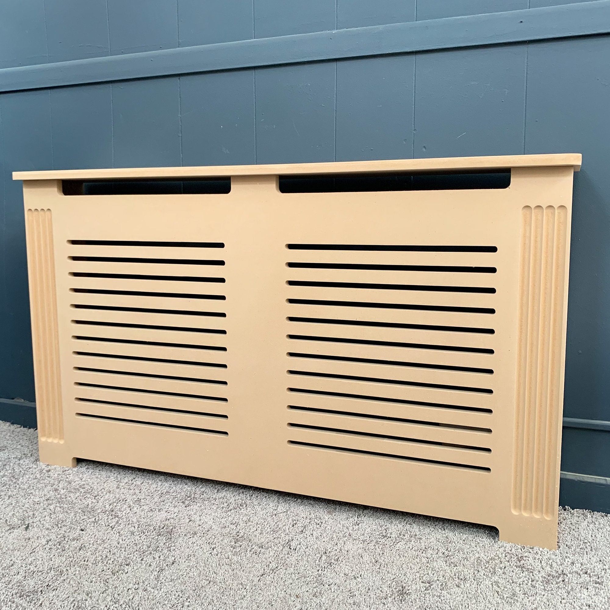 Shaker Style 5 Ft. Wood Baseboard Heater Cover Kit in White 