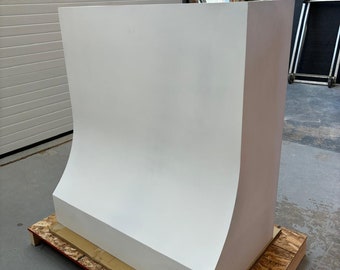 Custom  Hood  -  White Primed Assembled -  New Price - Shipping calculated for East coast