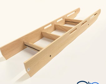 Unfinished  Library Wooden  Ladder  - 18" Width