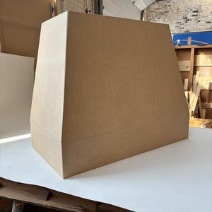 angle hood - Custom Range Hood curve  - Custom  Made - No assembled  - NO Stain