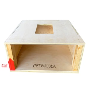 8H Plywood Laundry Pedestal for HEAVY washer or dryer to store laundry basket