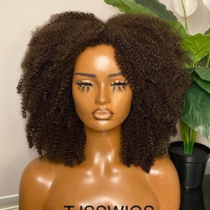 The &quot;Carla&quot; Crochet Wig Unit Big Hair Afro Natural Kinky Curly