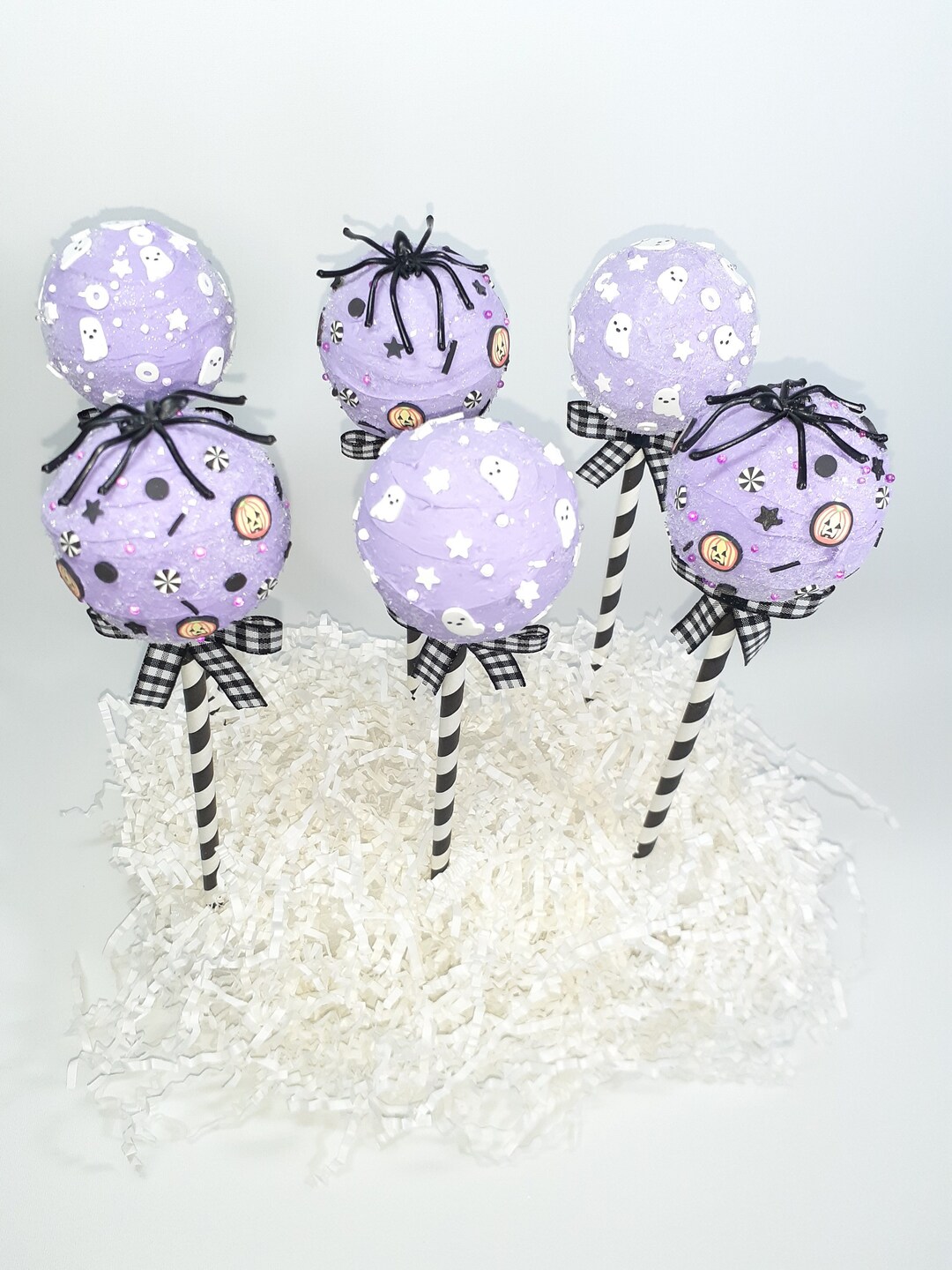 Halloween Spider & Ghost Faux Cake Pops Etsy