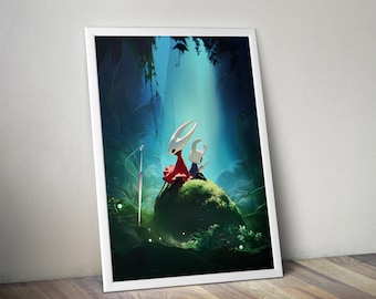 Póster de Hollow Knight: Silksong / Impresión artística de Silksong / Decoración de videojuegos independientes / Póster de videojuegos a 4 colores / Decoración de pared grande 2