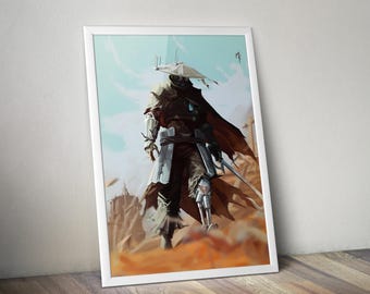 Póster de Kenshi / Impresión artística de pared de Kenshi / Decoración de videojuegos independientes / Póster de videojuegos a 4 colores / Decoración de pared grande