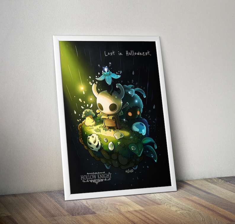 Hollow Knight Poster | Hollow Knight Wall Art Print | Indie Game Gaming ...