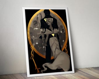 Póster de transistores / Impresión de arte mural de transistores / Decoración de juegos independientes / Póster de videojuegos en 4 colores / Decoración de pared grande 3