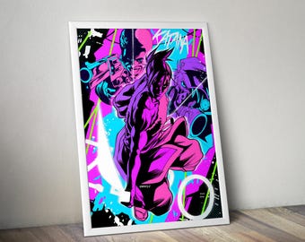 Póster de Katana Zero / Impresión artística de pared de Katana Zero / Decoración de videojuegos independientes / Póster de videojuego en 4 colores / Decoración de pared grande 3