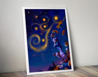 Póster de Undertale / Impresión de arte mural de Undertale / Decoración de videojuegos independientes / Póster de videojuego a 4 colores / Decoración de pared grande