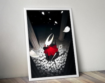 Póster de Hollow Knight: Silksong / Impresión artística de pared de Silksong / Decoración de juegos independientes / Póster de videojuego a 4 colores / Decoración de pared grande 4