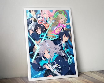 Póster de Blue Archive / Impresión de arte mural de Blue Archive / Decoración de videojuegos independientes / Póster de videojuegos en 4 colores / Decoración de pared grande 3