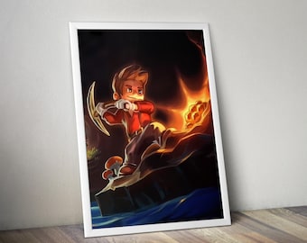 Póster de Core Keeper / Impresión artística de pared de Core Keeper / Decoración de juegos independientes / Póster de videojuego en 4 colores / Decoración de pared grande 3