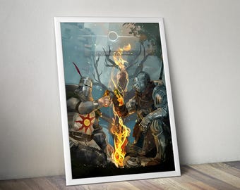 ダークソウル2 ビデオゲームポスター - Etsy 日本