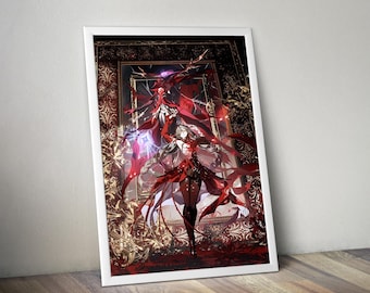 Póster de Phrolova / Impresión artística de pared de Olas Borrascosas / Decoración de videojuegos independientes / Póster de videojuegos en 4 colores / Decoración de pared grande 3