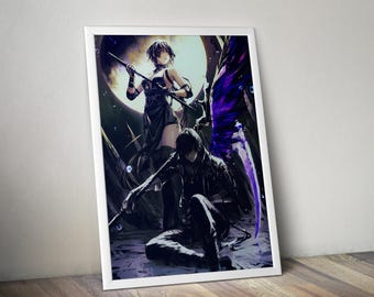 Póster de Olas Borrascosas / Impresión de arte mural de Olas Borrascosas / Decoración de videojuegos independientes / Póster de videojuegos a 4 colores / Decoración de pared grande