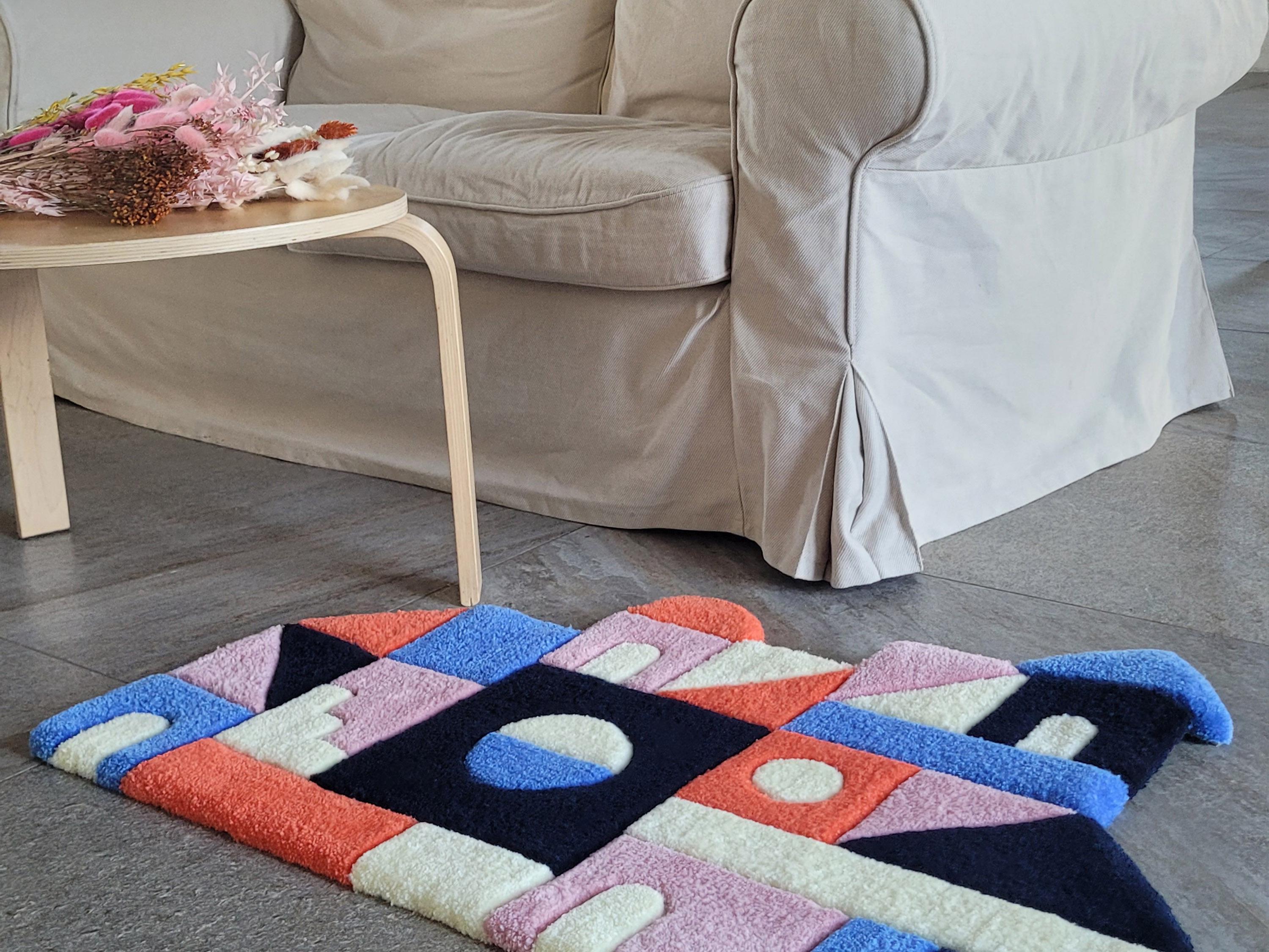 Unique Rug Patterns Unique Handcrafted Tufted Rug With Geometric
