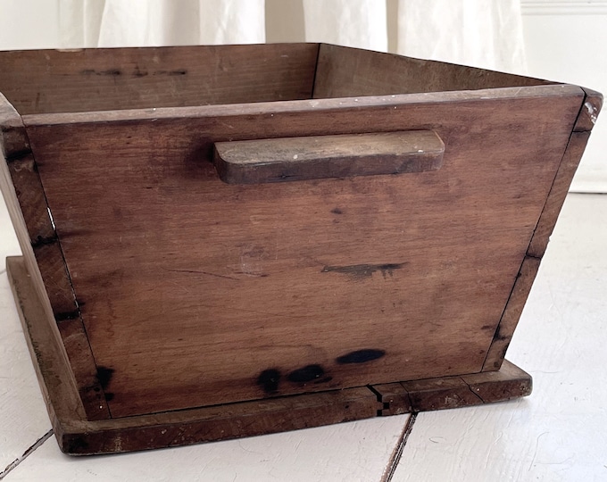 Old French Wooden Harvest Bin Trug Planter Primitive Storage Bin. French Farmhouse Decor Etsy