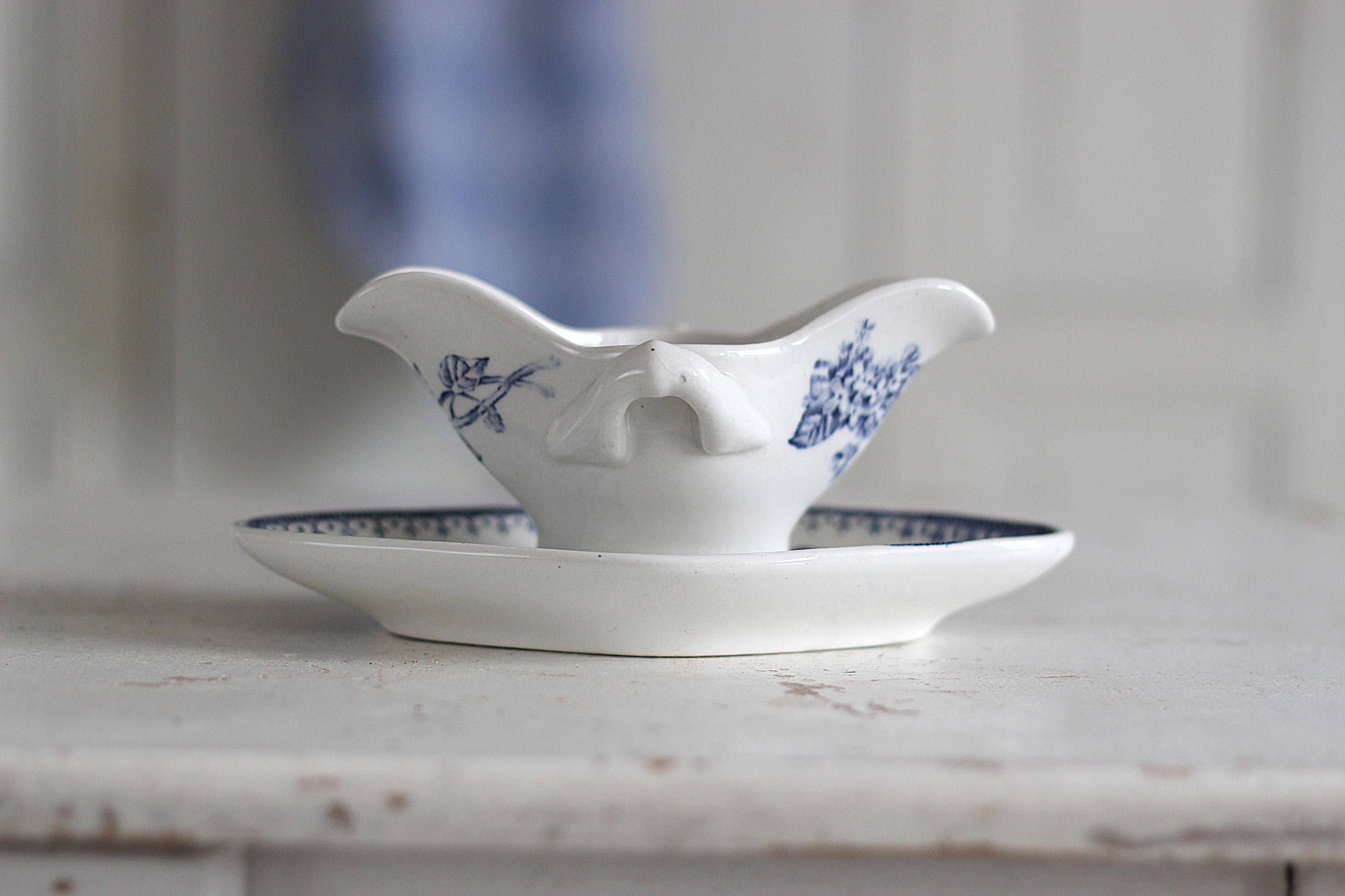 Saucière céramique de Longwy modèle printemps