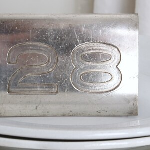 RARE French Table Numbers, Restaurant Numbers, Hotel Silver. Kitchen Decor, Collector's Item. image 4