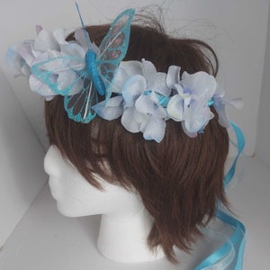Butterfly Flower Crown, Blue