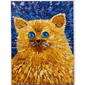 Tableau chats, tableau chat roux, tableau original, tableau animal de compagnie, tableau chat roux, tableau animaux de compagnie, tableau peinture animaux, tableau chat mignon