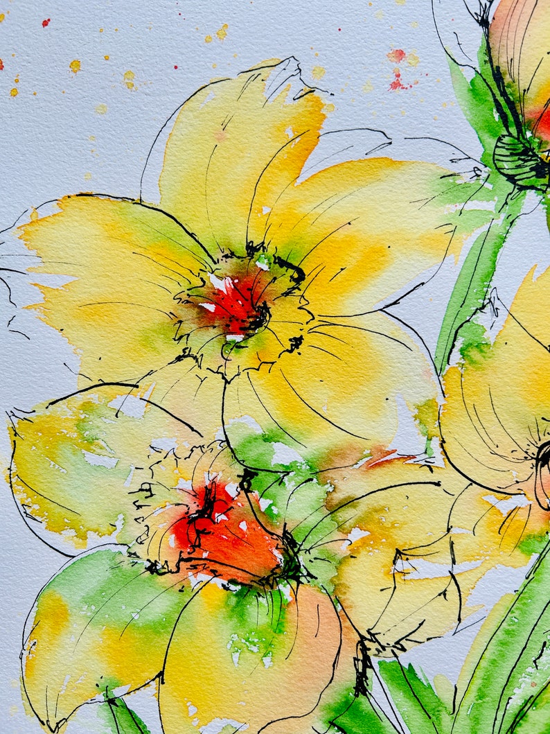 Daffodil Painting Flowers Painting Daffodils Flowers Painting Spring Daffodil Painting Flowers Painting Daffodils Flowers Painting Spring