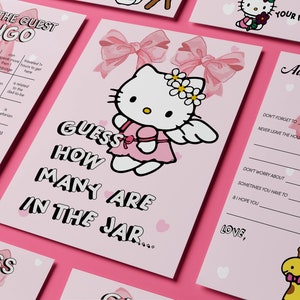Baby Shower Game Pack - Cartoon Kitten
