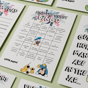 Pack de jeux baby shower - Bébé Mickey et ses amis