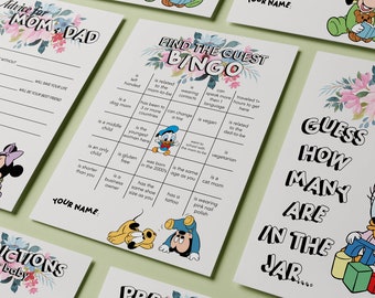 Jeux de baby shower - Bébé souris et amis