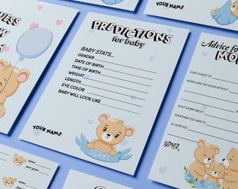 Pack de jeux baby shower ours en peluche : téléchargement PDF