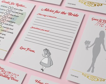 Jeux de douche nuptiale - Pays des merveilles