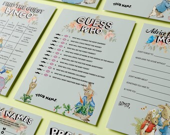 Jeux de baby shower - Lapin classique